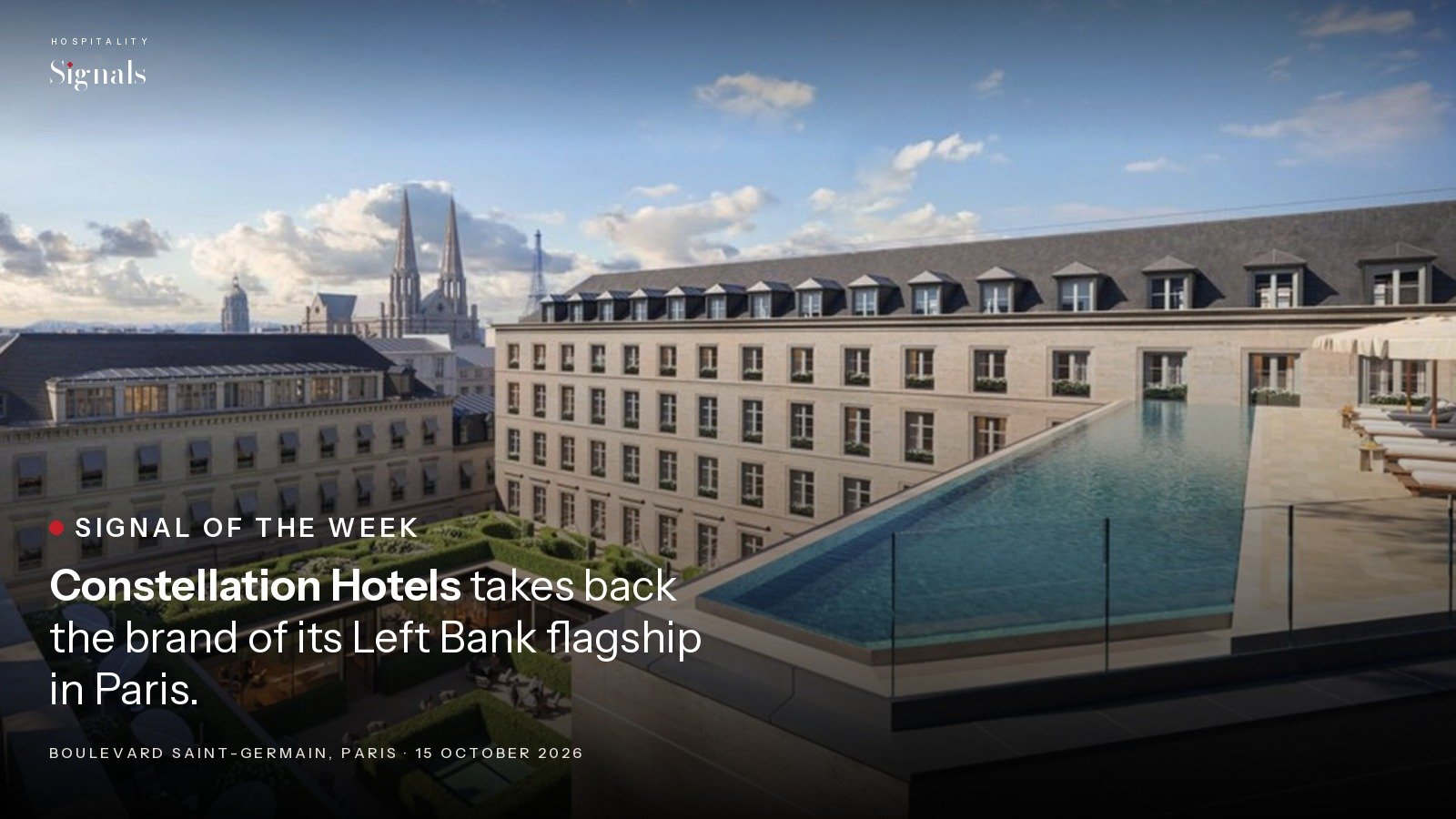 Constellation Hotels takes back its Paris flagship