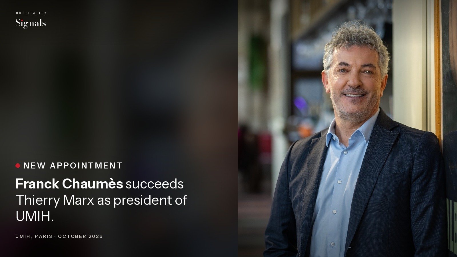 Franck Chaumès elected president of UMIH