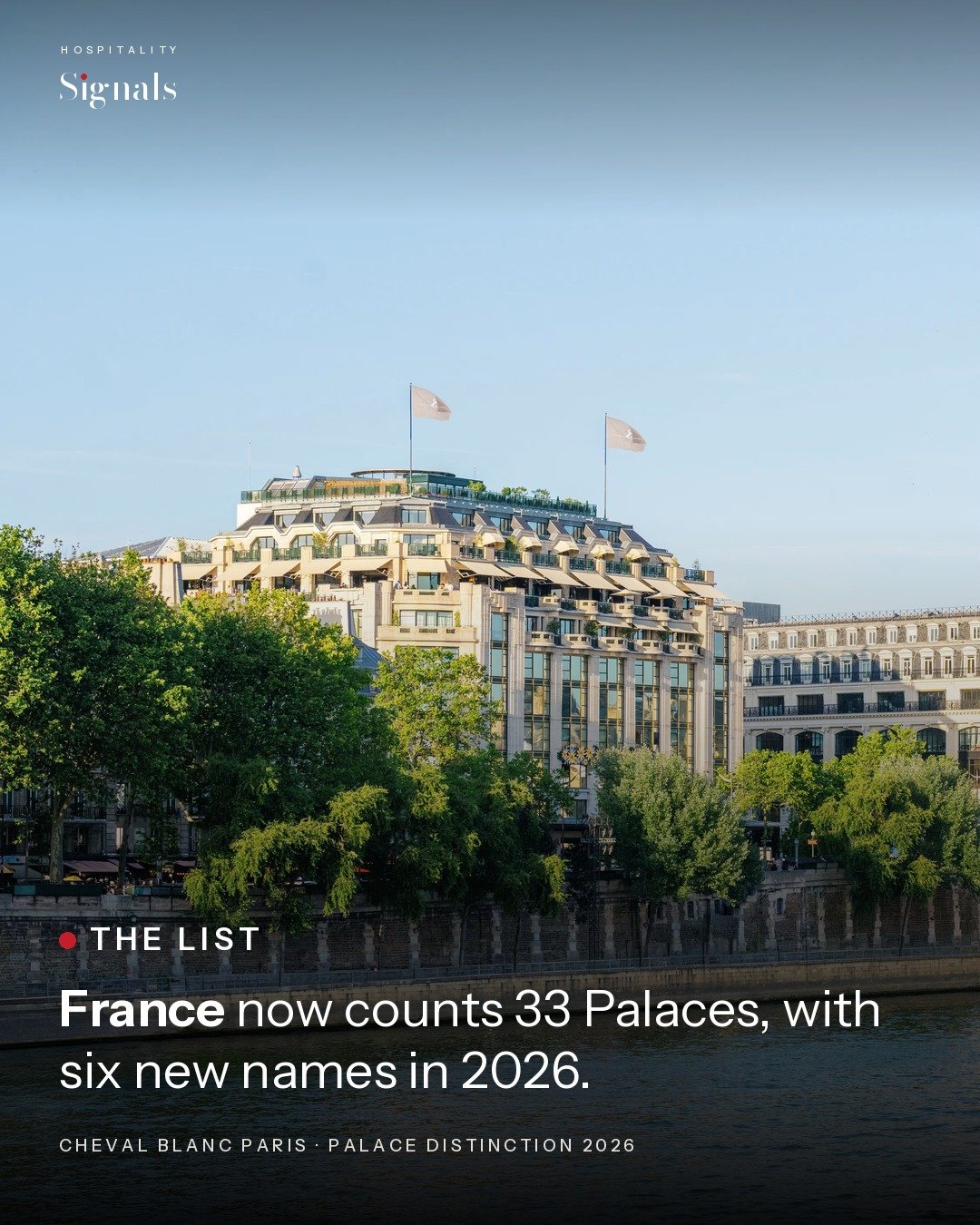 France's 33 Palaces, with six new names in 2026